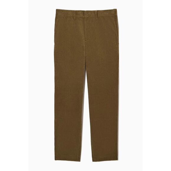 COS brown straight leg Regular-Fit Corduroy Chinos 28R - Picture 3 of 13